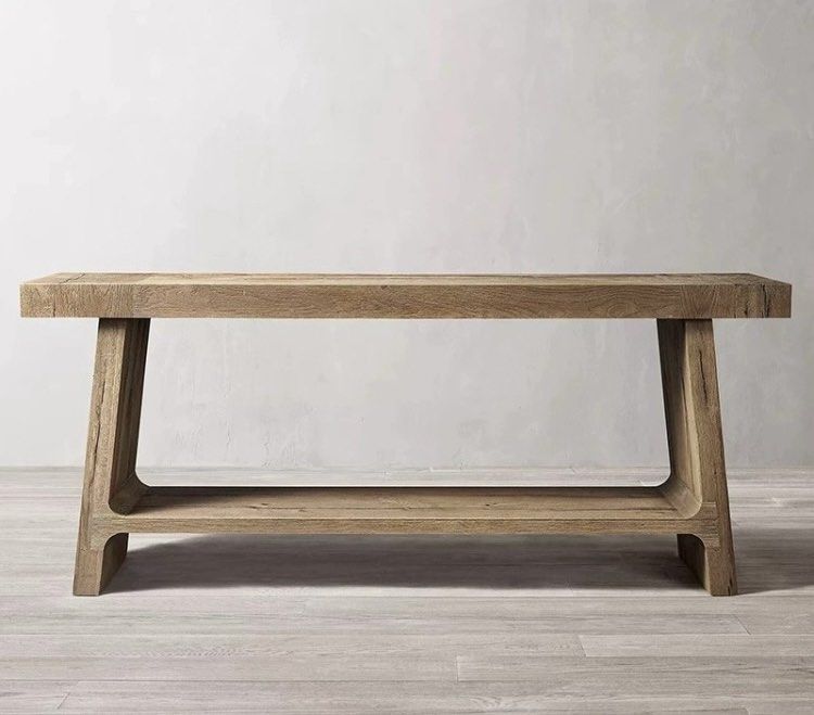LAVINIA Vintage Solid Wood Console Table