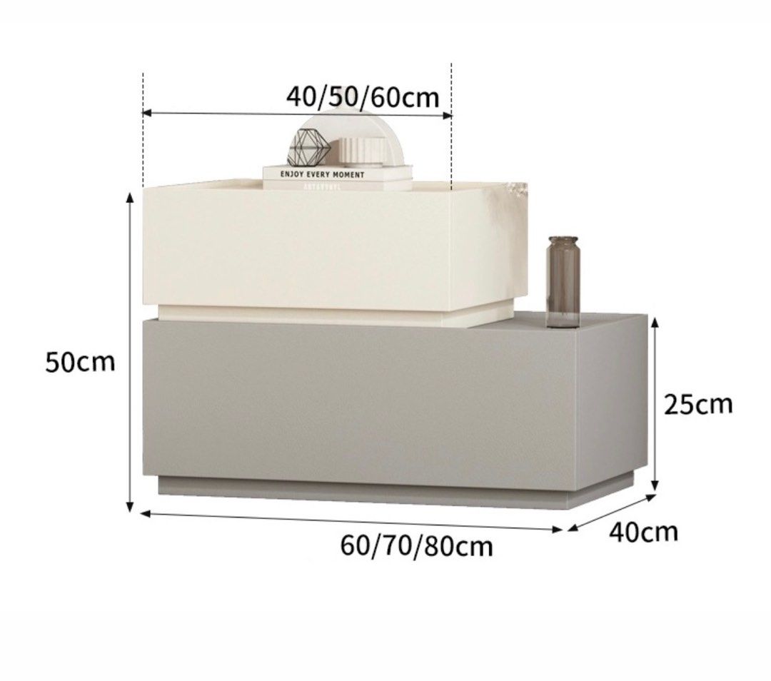 EIDEN Modern Bedside Table