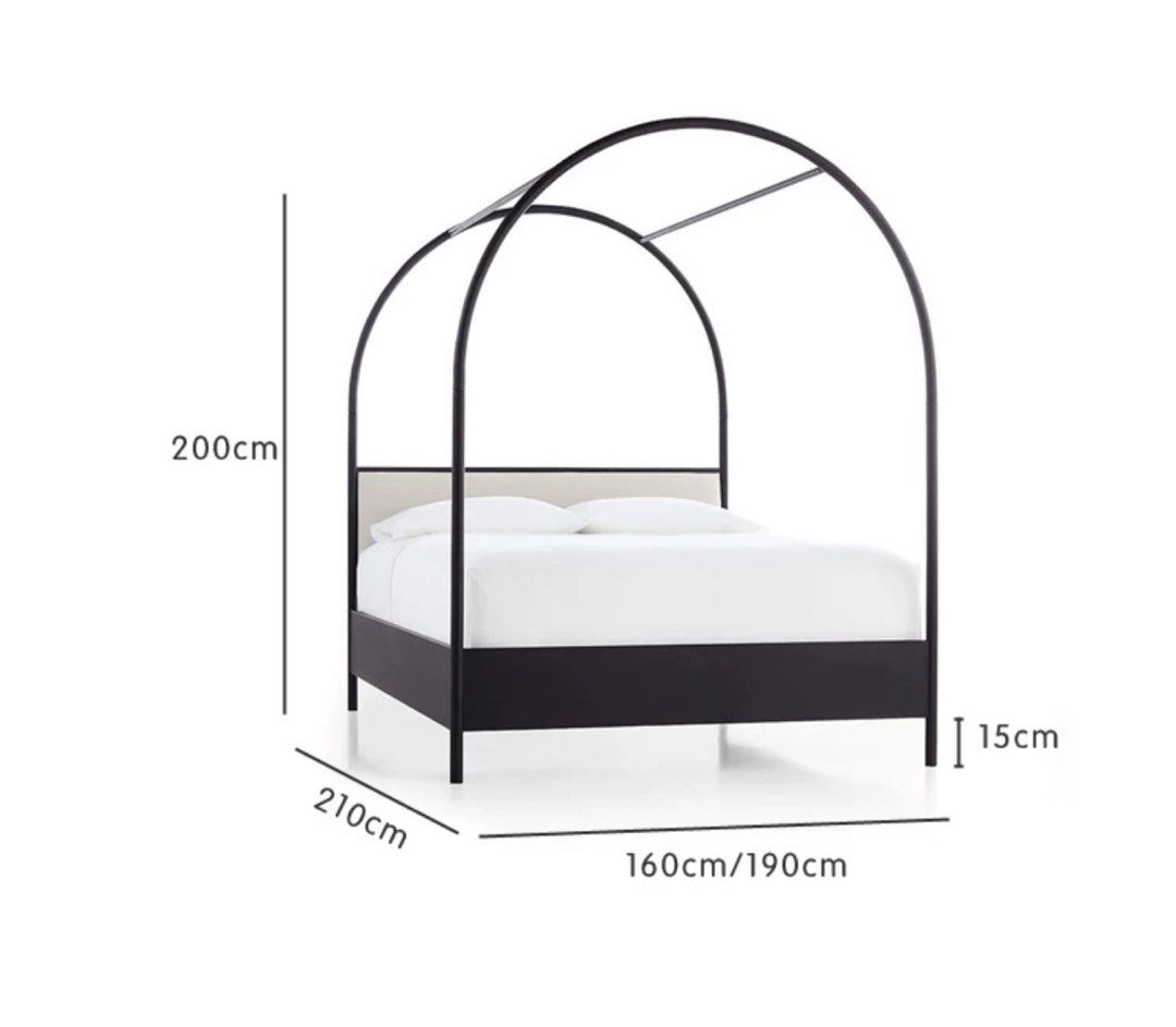 ELELA Modern Canopy Bedframe