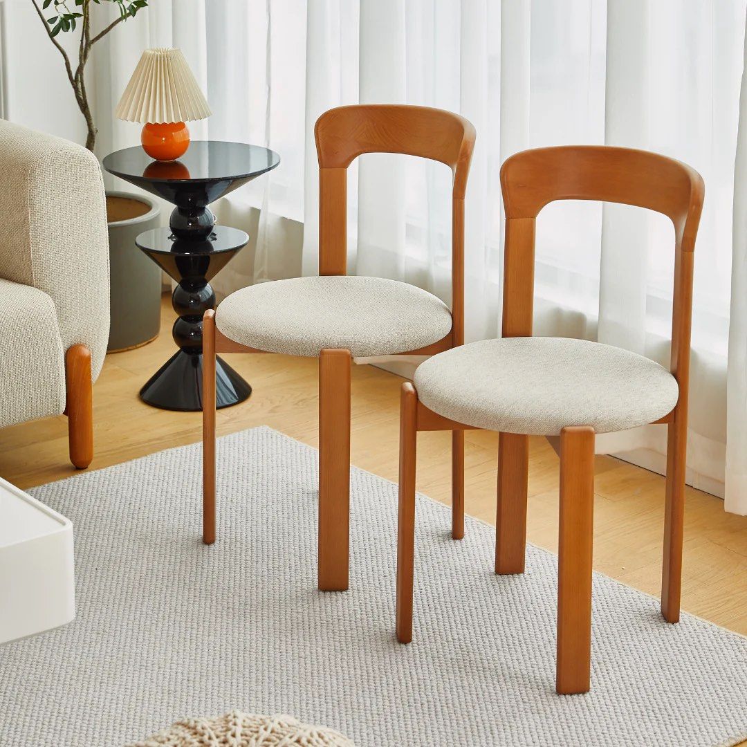 MALGUS Solid Wood Dining Chair (Set of 2)