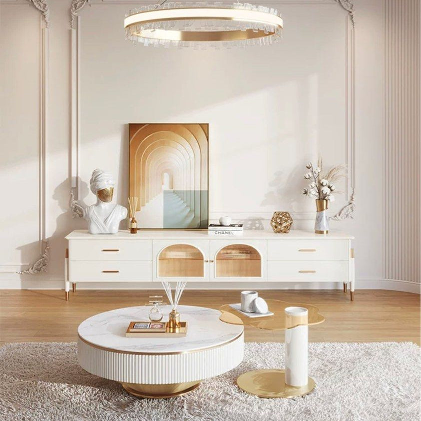 KIRAN Modern Rotatable Coffee Table