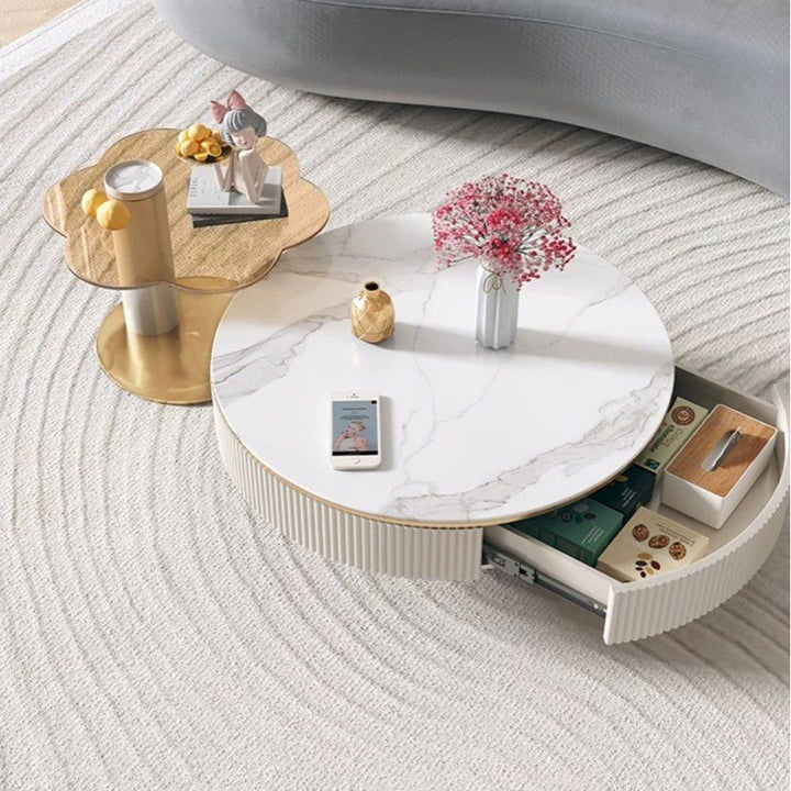 KIRAN Modern Rotatable Coffee Table