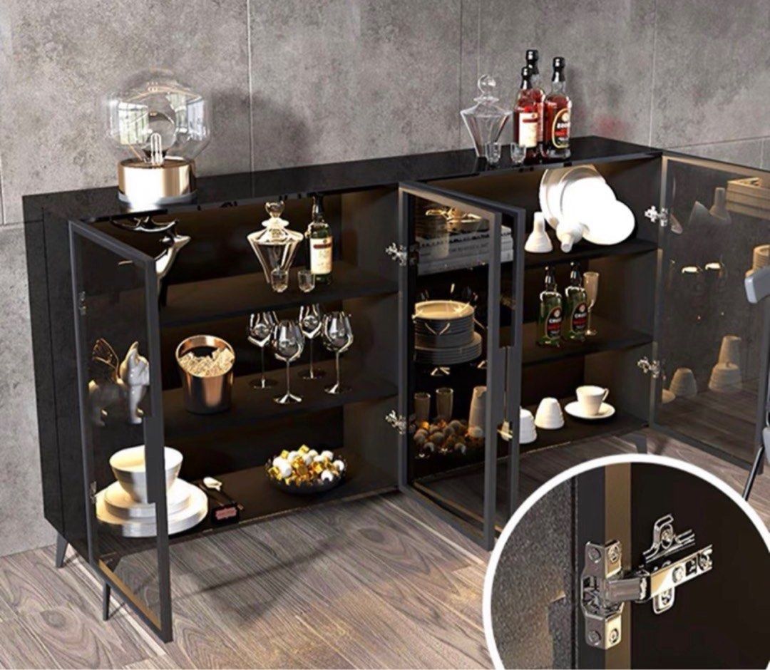 ANGELES Modern Glass Sideboard