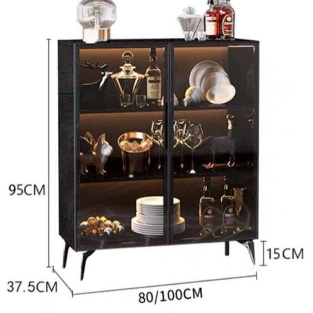 ANGELES Modern Glass Sideboard