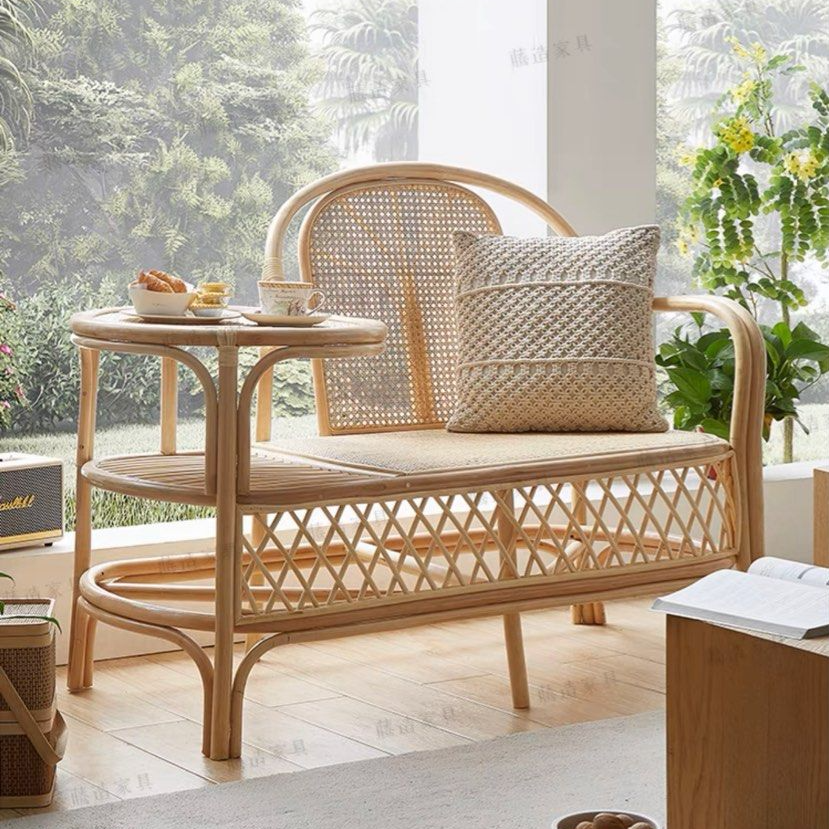 TAMSYN Japandi Rattan Bench