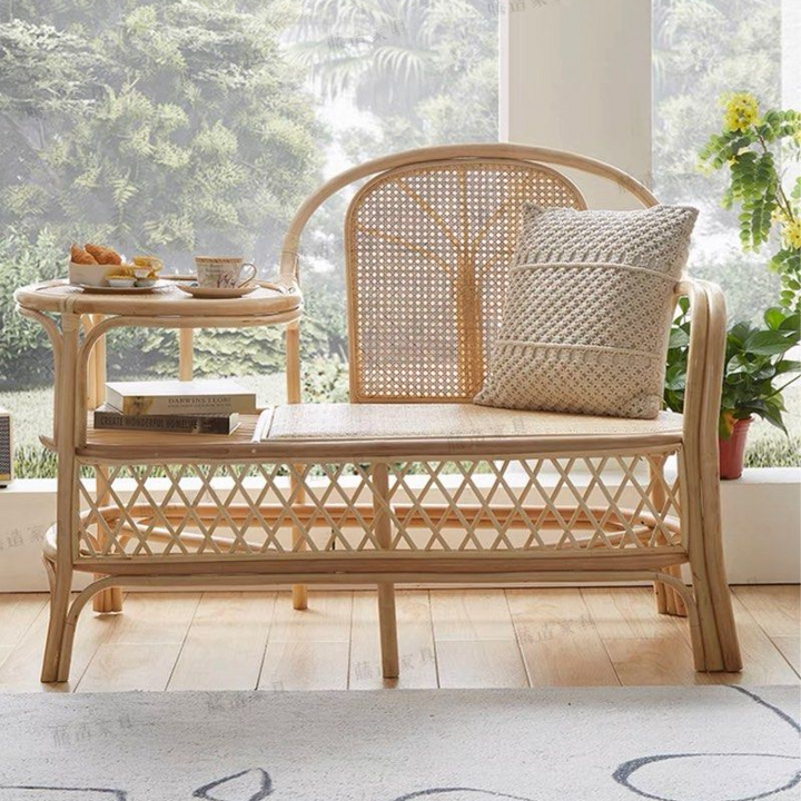 TAMSYN Japandi Rattan Bench