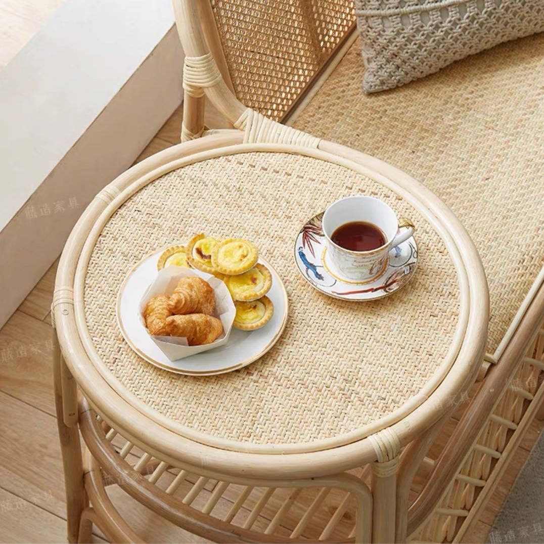 TAMSYN Japandi Rattan Bench
