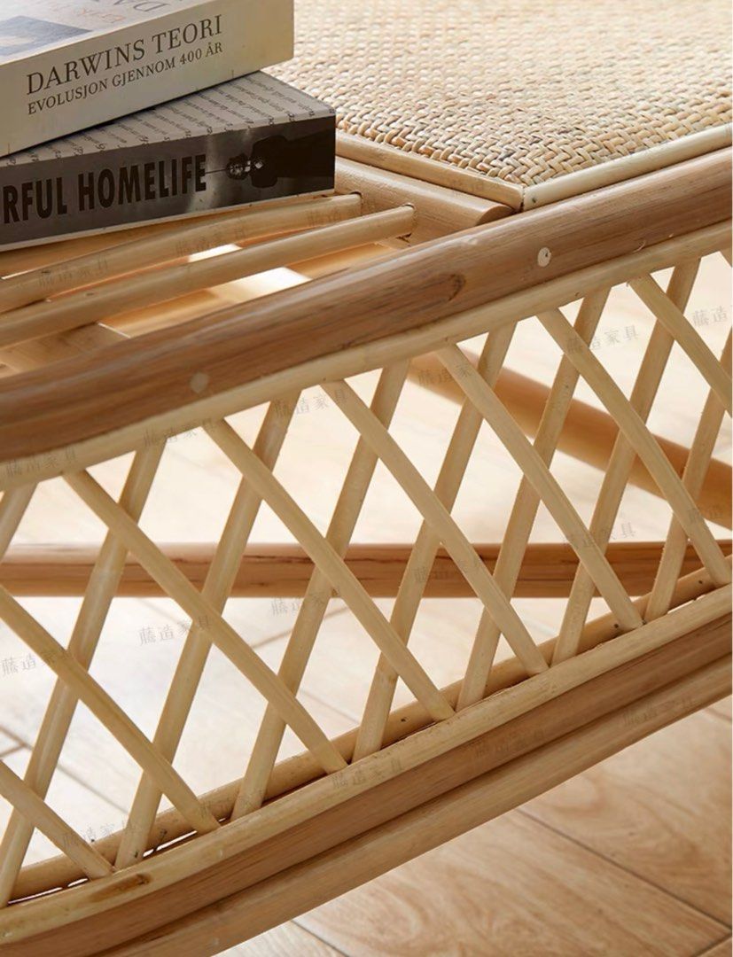 TAMSYN Japandi Rattan Bench