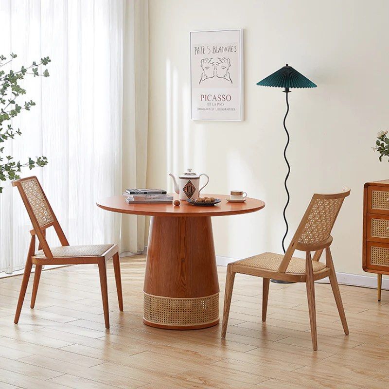 QUINLAN Rustic Rattan Dining Chair