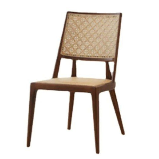 QUINLAN Rustic Rattan Dining Chair