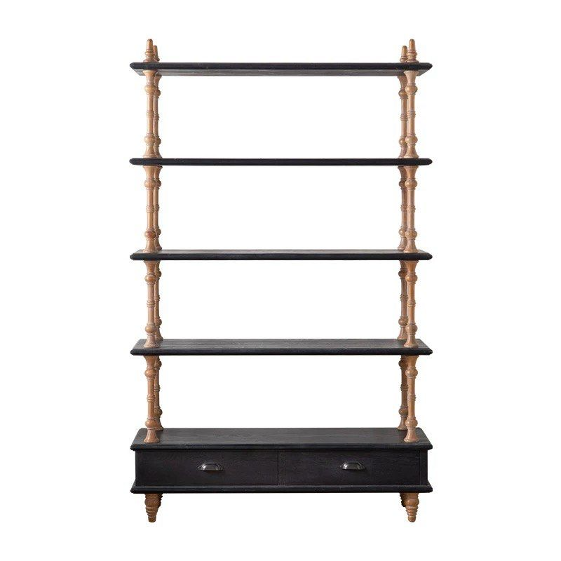 FELIPE Mid-Century Solid Wood Display Shelf
