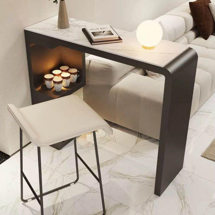 EMBER Modern Bar Table With Storage