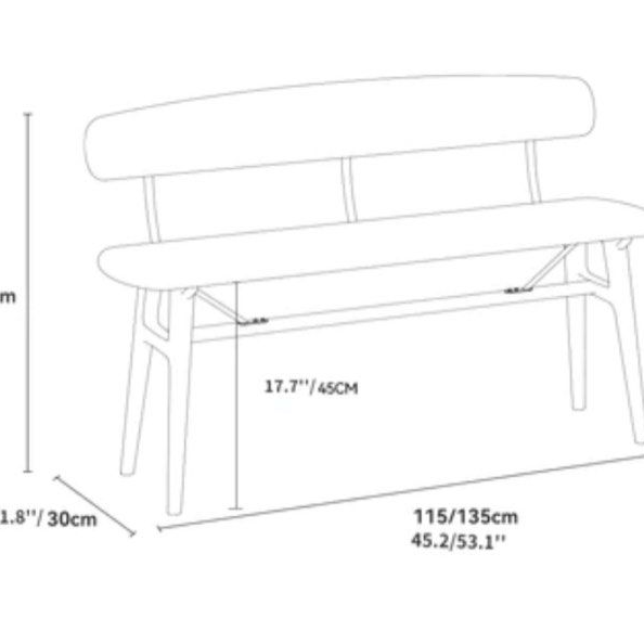 TYNAN Modern Solid Wood Bench