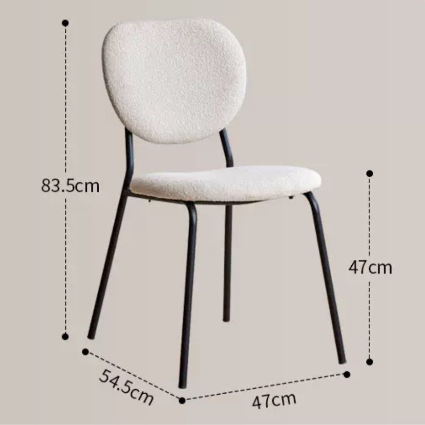 HENSHAW Modern Boucle Dining Chair