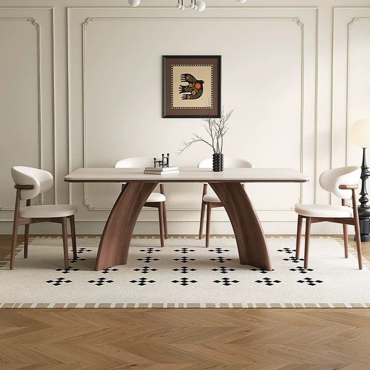 ESTHER Modern Travertine Dining Table