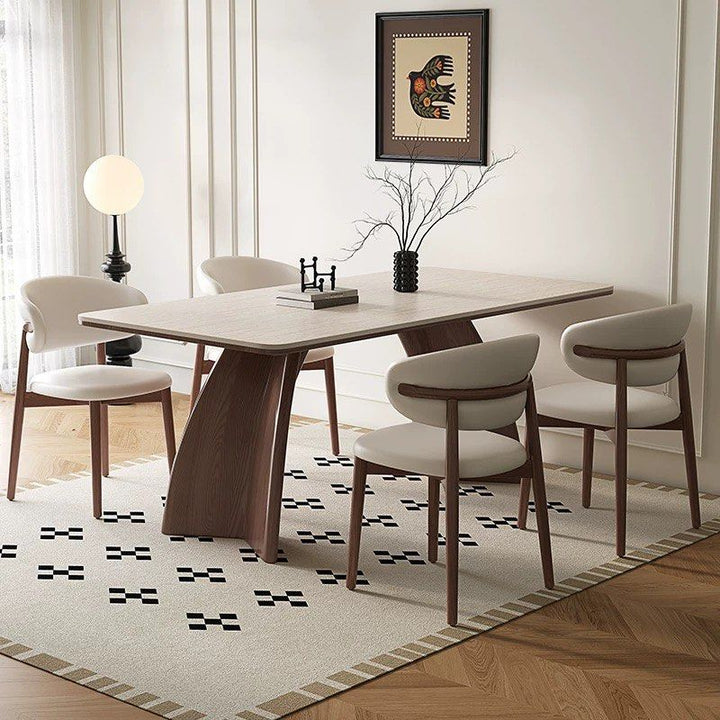ESTHER Modern Travertine Dining Table