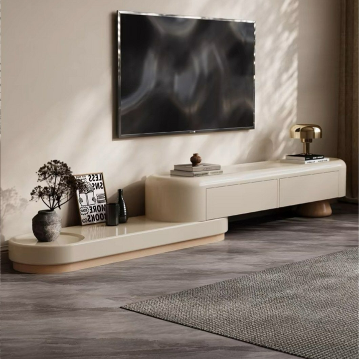 TEMMIN Japandi TV Console & Coffee Table