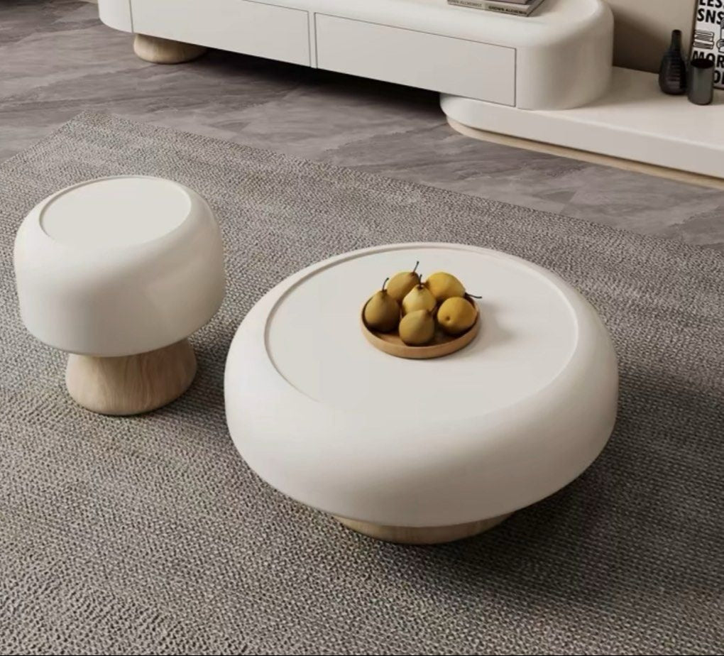 TEMMIN Japandi TV Console & Coffee Table