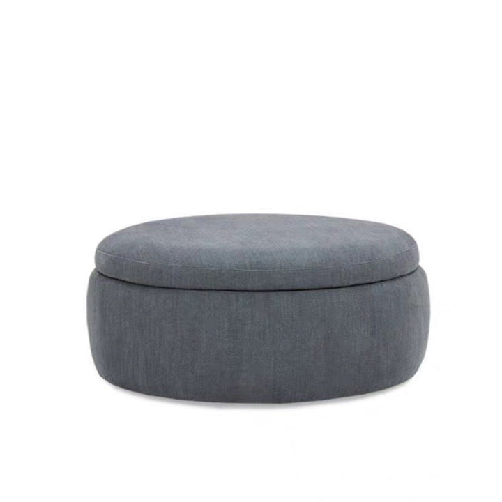 JEREMIAS Modern Round Storage Ottoman