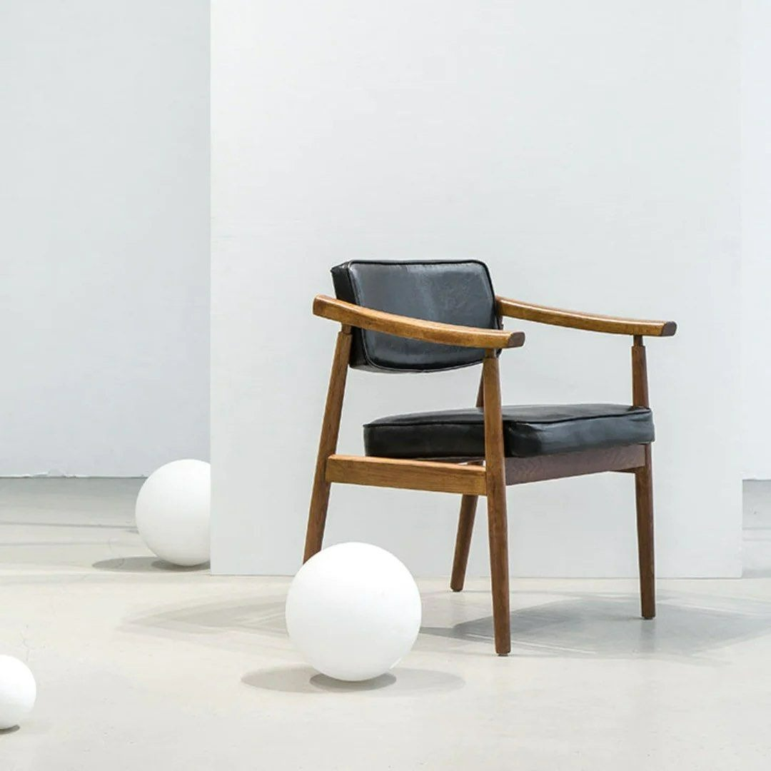 WINIFRED Upholstered Solid Wood Armchair