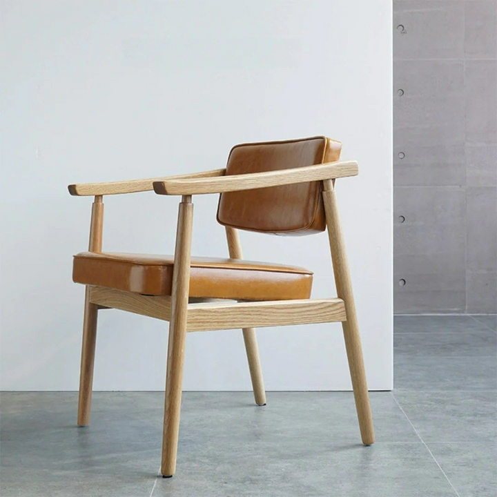 WINIFRED Upholstered Solid Wood Armchair