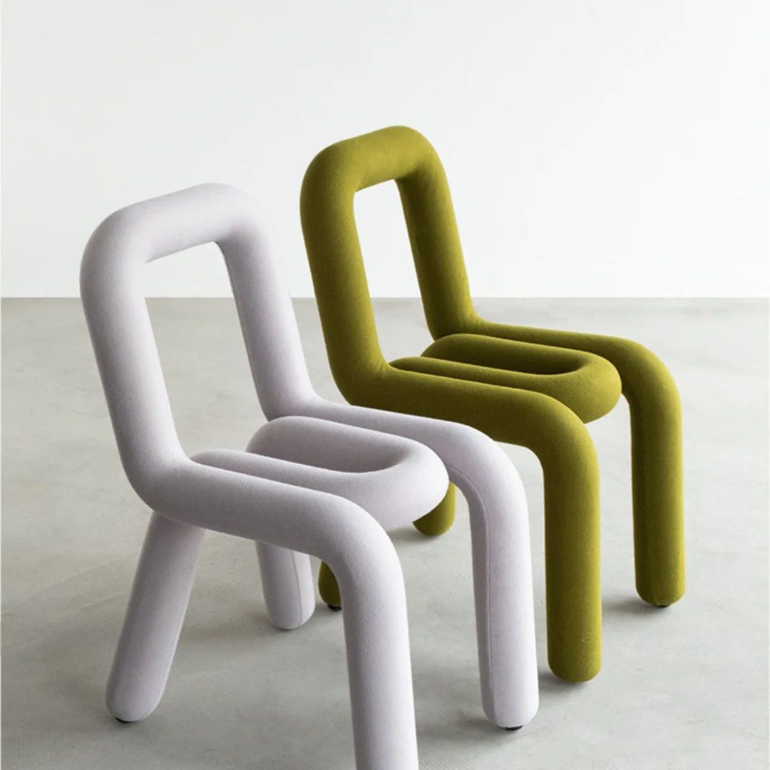 EUPHORIA Designer Armless Dining Chair (Set of 2)