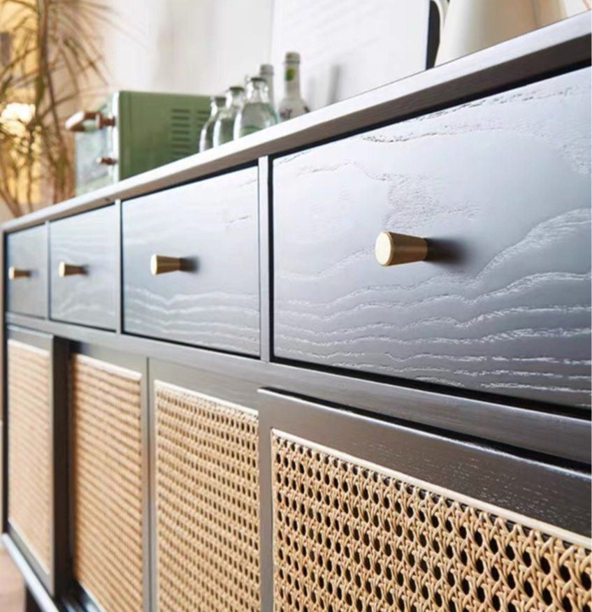 TROZE Rustic Rattan Sideboard
