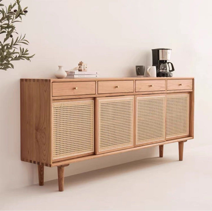 TROZE Rustic Rattan Sideboard