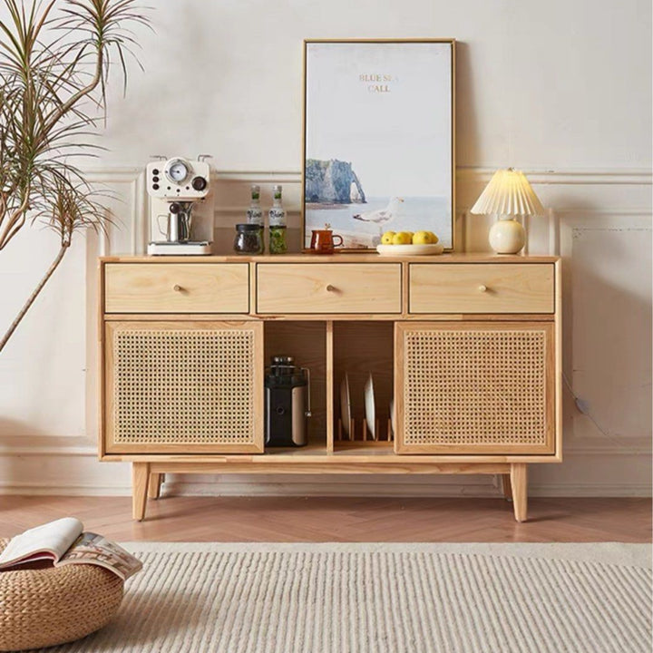 TROZE Rustic Rattan Sideboard
