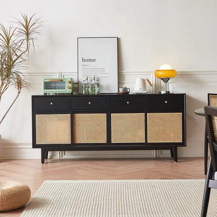 TROZE Rustic Rattan Sideboard
