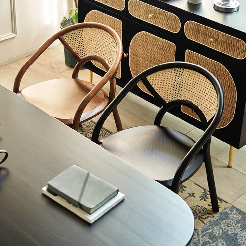 AYALA Rustic Rattan Dining Chair