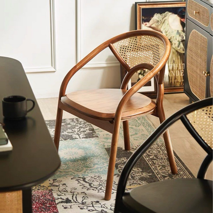 AYALA Rustic Rattan Dining Chair