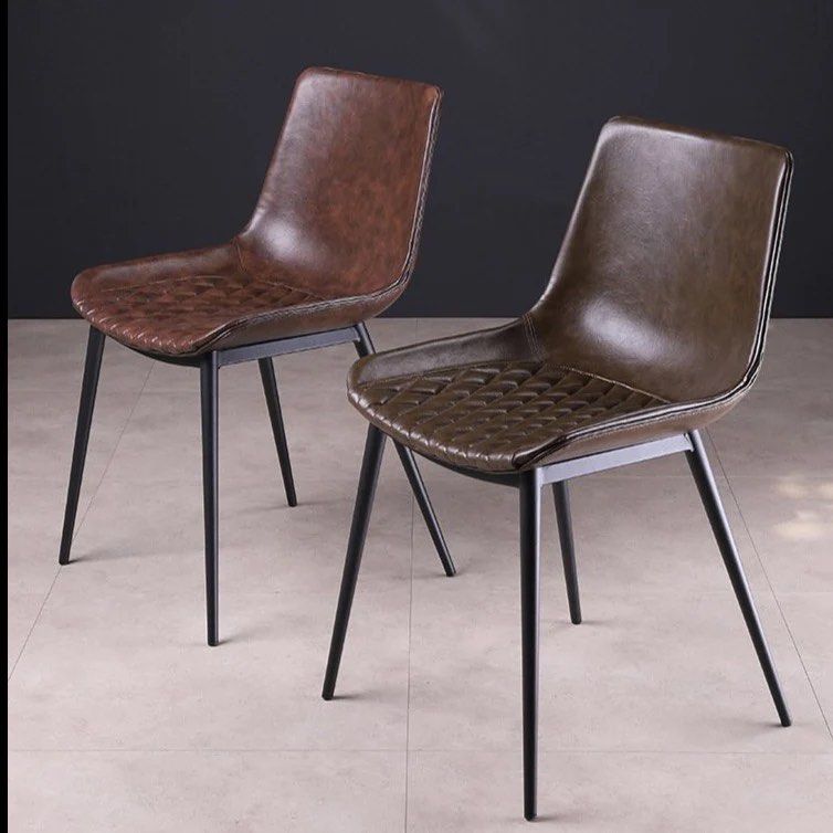 MAREK Leather Dining Chair (set of 2)