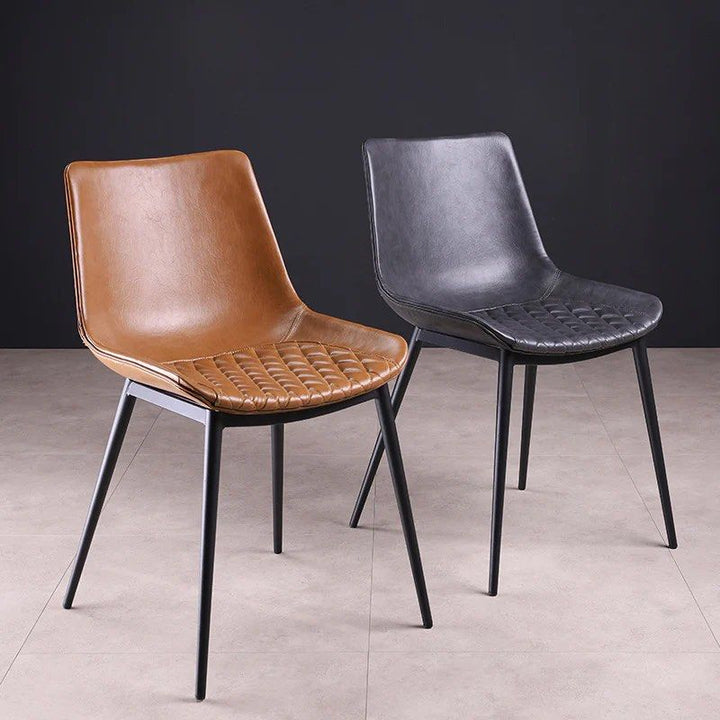 MAREK Leather Dining Chair (set of 2)