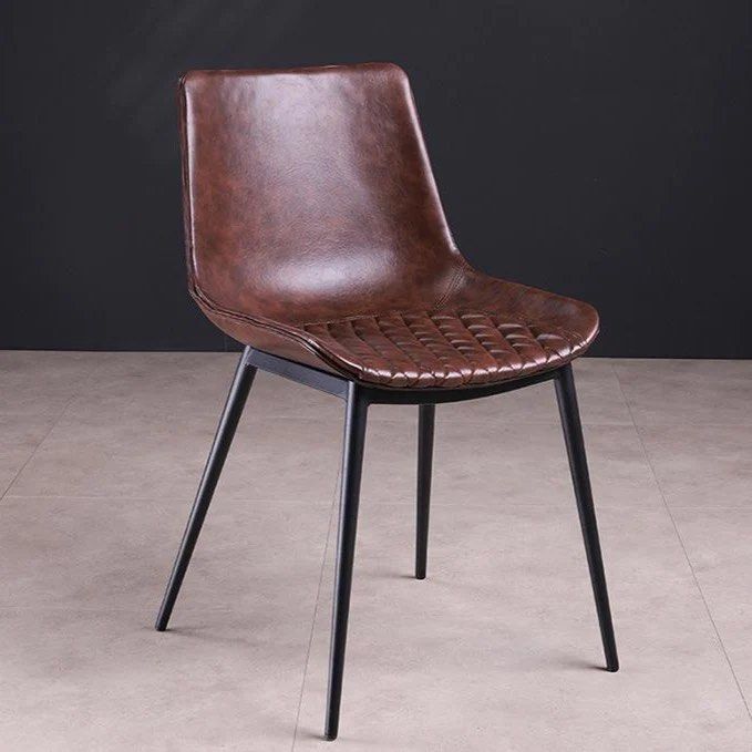 MAREK Leather Dining Chair (set of 2)
