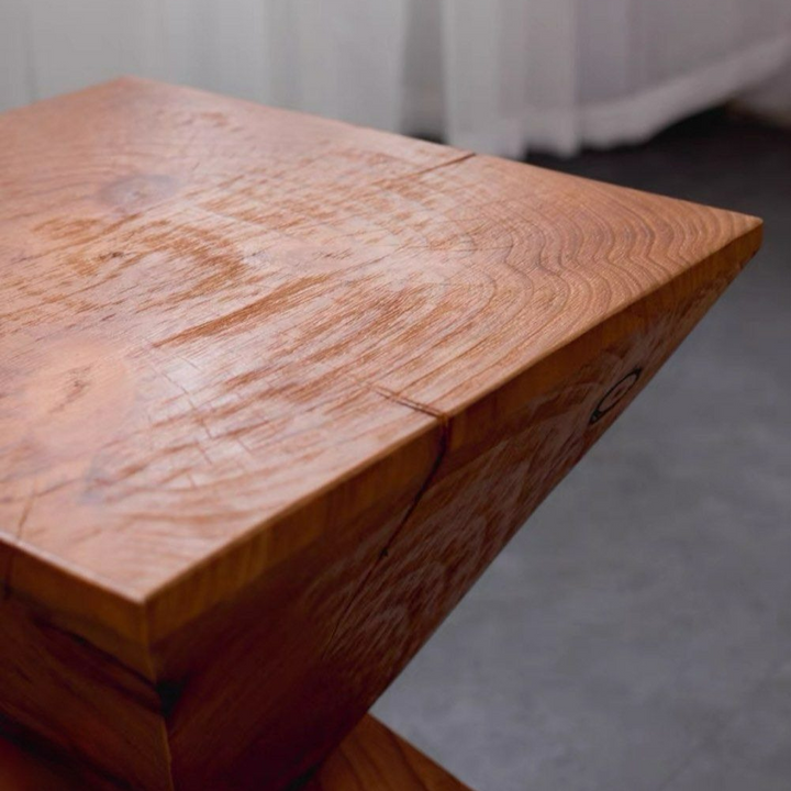 PITER Rustic Solid Wood Side Table