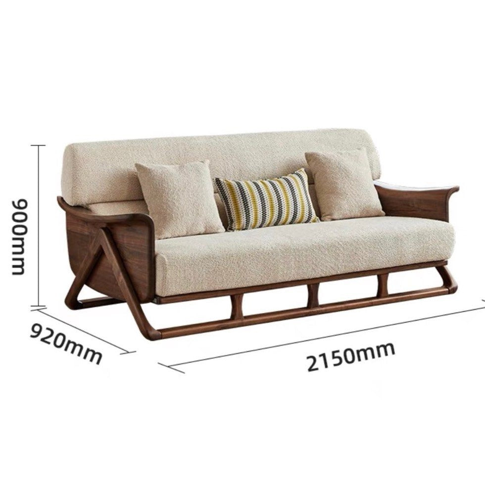 VERNISCA Rustic Fabric Sofa