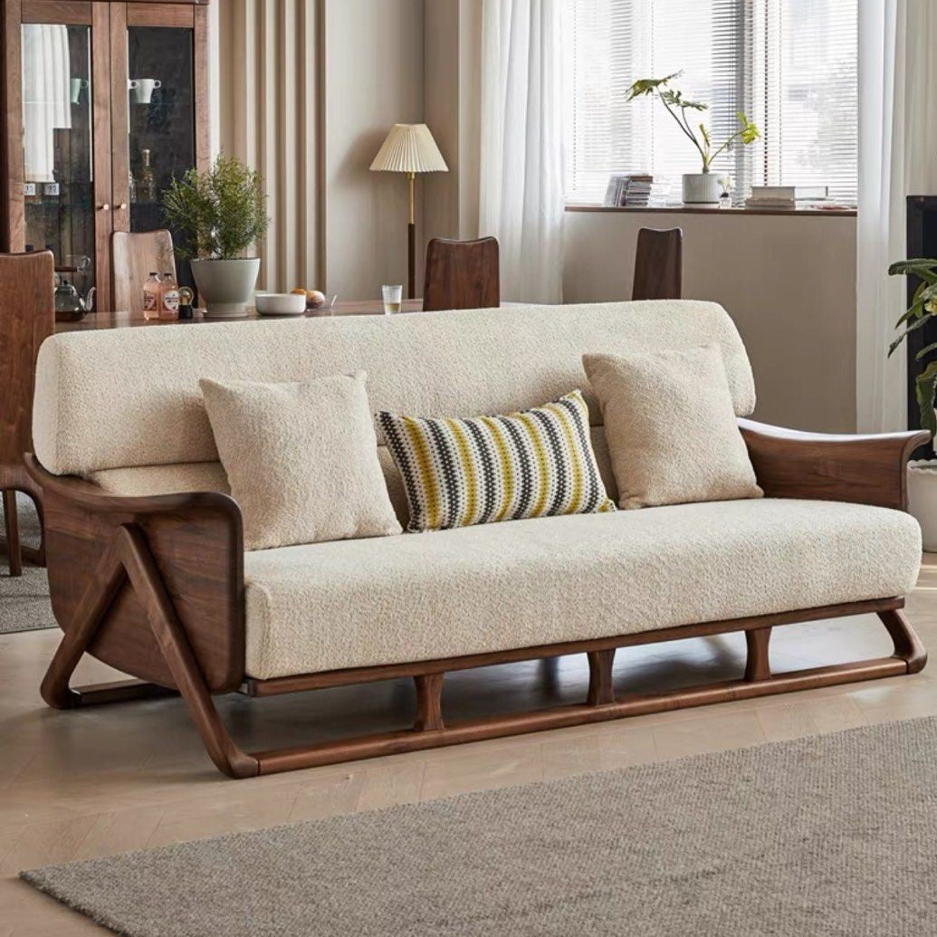 VERNISCA Rustic Fabric Sofa