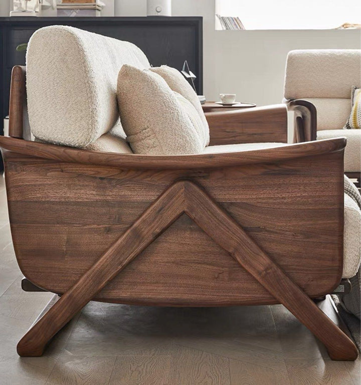 VERNISCA Rustic Fabric Sofa