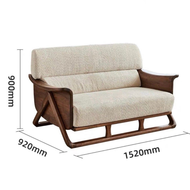 VERNISCA Rustic Fabric Sofa