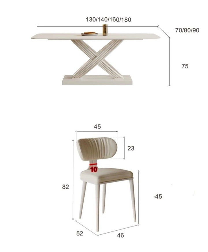 THURMAN Modern Sintered Stone Dining Table