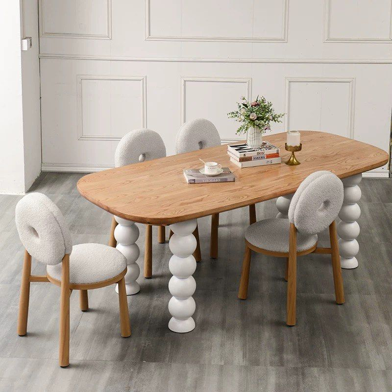 ELWIN Japandi Solid Wood Dining Table