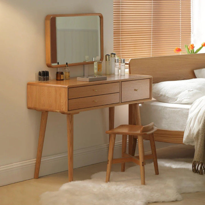 CHLOE Rustic Solid Wood Vanity Table