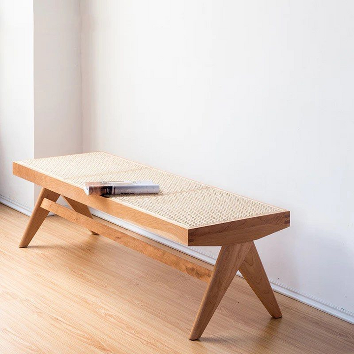 FEDERICA Rattan Bench & Ottoman