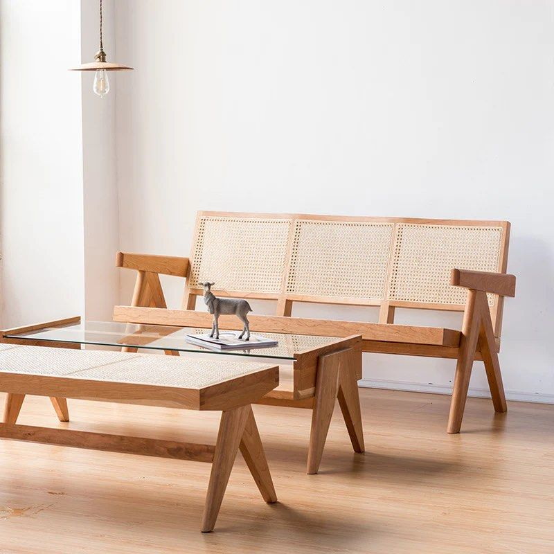 FEDERICA Rattan Bench & Ottoman
