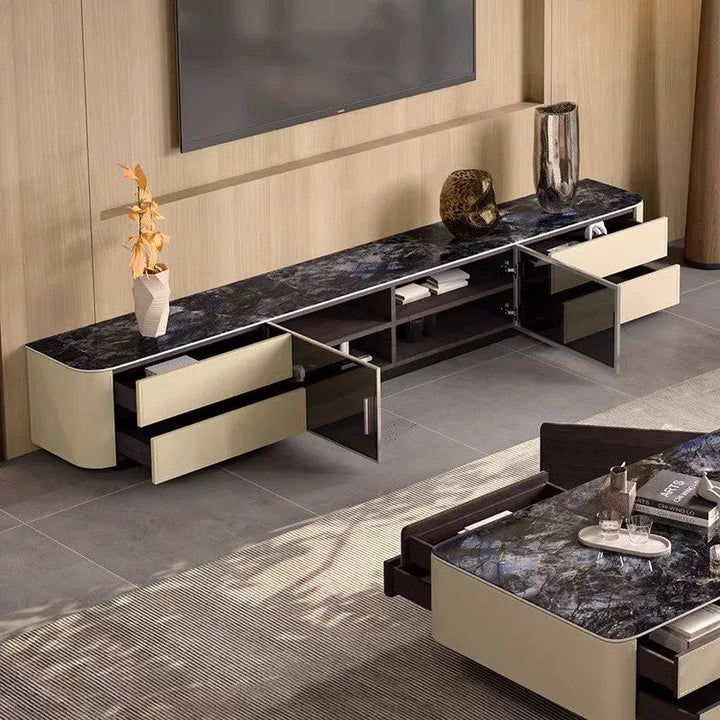 LODEN Modern Saddle Leather TV Console