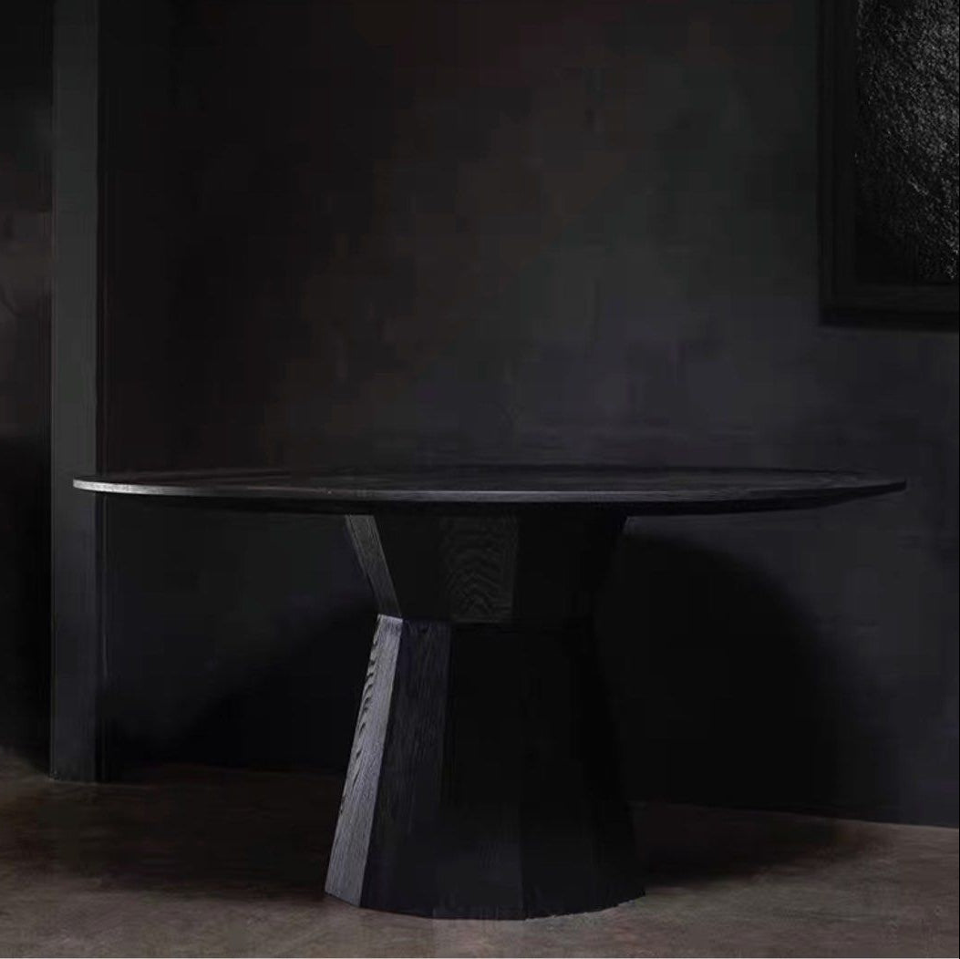 LAMIER Modern Solid Wood Round Dining Table