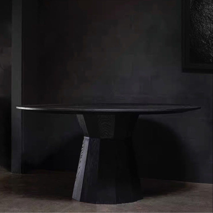 LAMIER Modern Solid Wood Round Dining Table