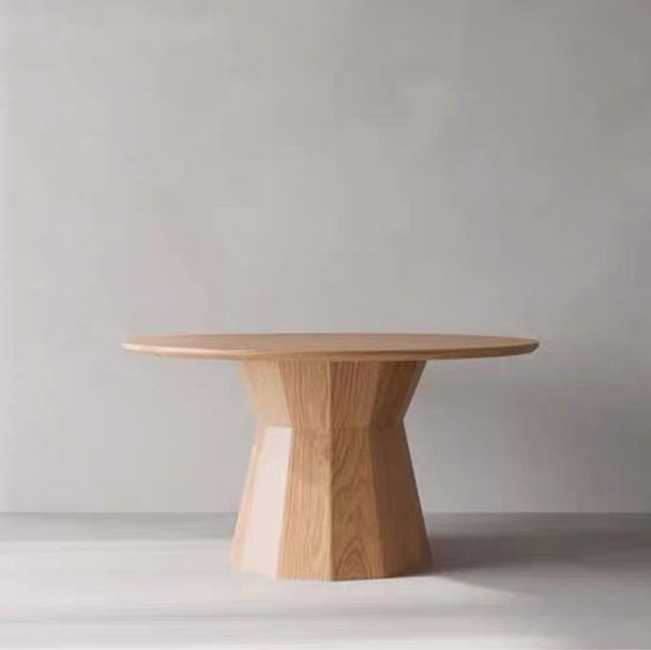 LAMIER Modern Solid Wood Round Dining Table