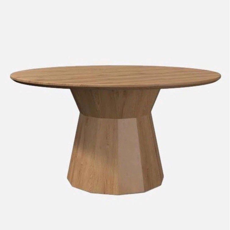 LAMIER Modern Solid Wood Round Dining Table